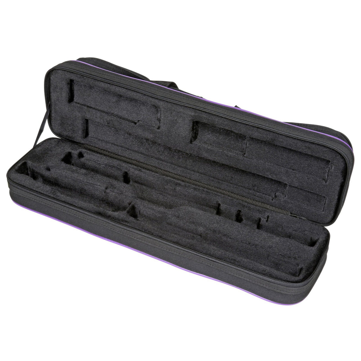 Kaces KBO-FLPP Lightweight Hardshell Flute Case, Purple