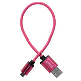 Kondor Blue KB-USBAM-10-J iJustine Pink USB-A to Micro USB Fast Charging Data Cable, 10-Inch