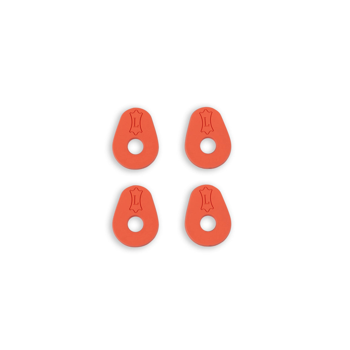 Levy's 2-Pair of Rubber Guitar Strap Blocks, Orange