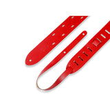 Levy's Lightning Bolt Punch Out Guitar Strap, Red