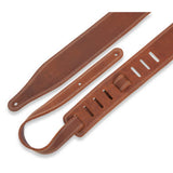 Levy's 25-Inch Wide Garment Leather Guitar Strap, Brown