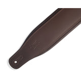 Levy's Favorite Padded Leather Guitar Strap, Dark Brown