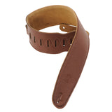 Levy's 3 1/2-Inch Wide Brown Garment Leather Bass Strap