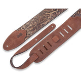 Levy's Sundance Line Palm Pecan Guitar Strap, Brown