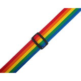 Levy's Basic Guitar Strap, Rainbow, Multi