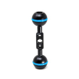 Kondor Blue Cine Magic Arm Extension Bar with Double Ball Head, Black