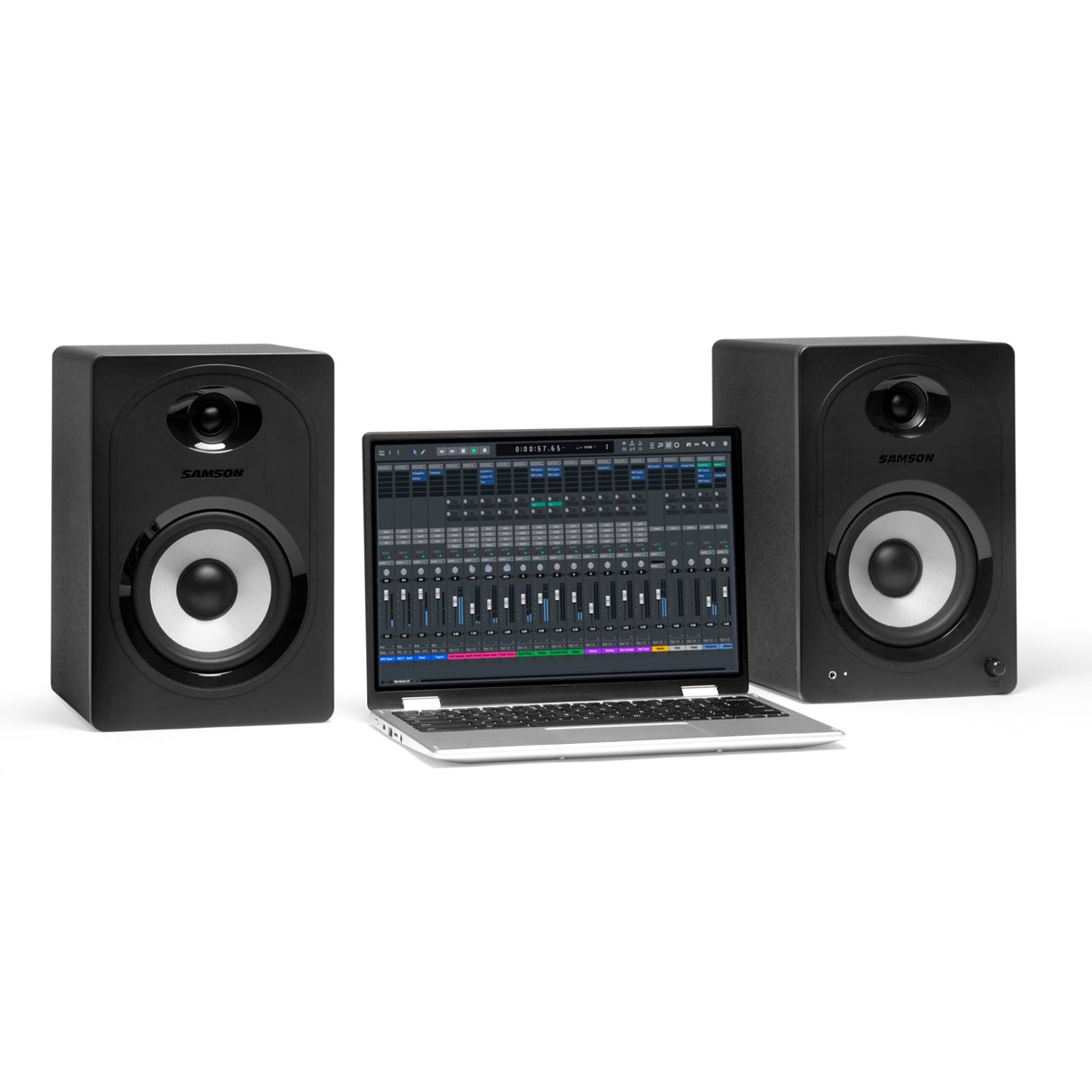 Samson MediaOne M50BT Powered Studio Monitors with Bluetooth