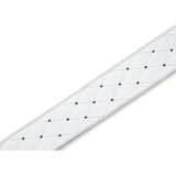 Levy's Tufted Guitar Strap, White, Silver