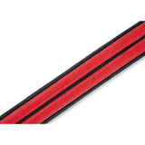 Levy's Double Racing Stripe Guitar Strap, Red, Black