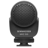 Sennheiser MKE 200 Compact Supercardioid On-Camera Microphone with Built-In Wind Protection