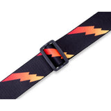 Levy's 2-Inch Print Guitar Strap on Polyester with Suede Leather Ends