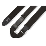 Levy's Right Height Polyester Guitar Strap, Black