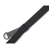 Levy's Right Height Suede Padded Guitar Strap, Black