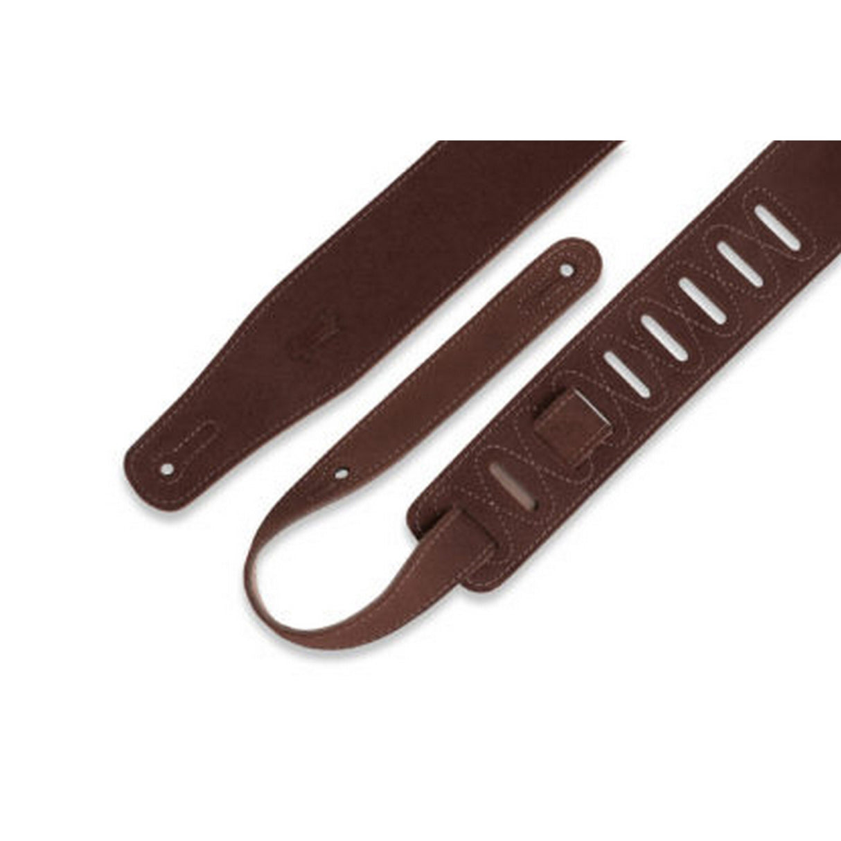 Levy's 2 1/2-Inch Suede Guitar Strap with Suede Backing, Rust