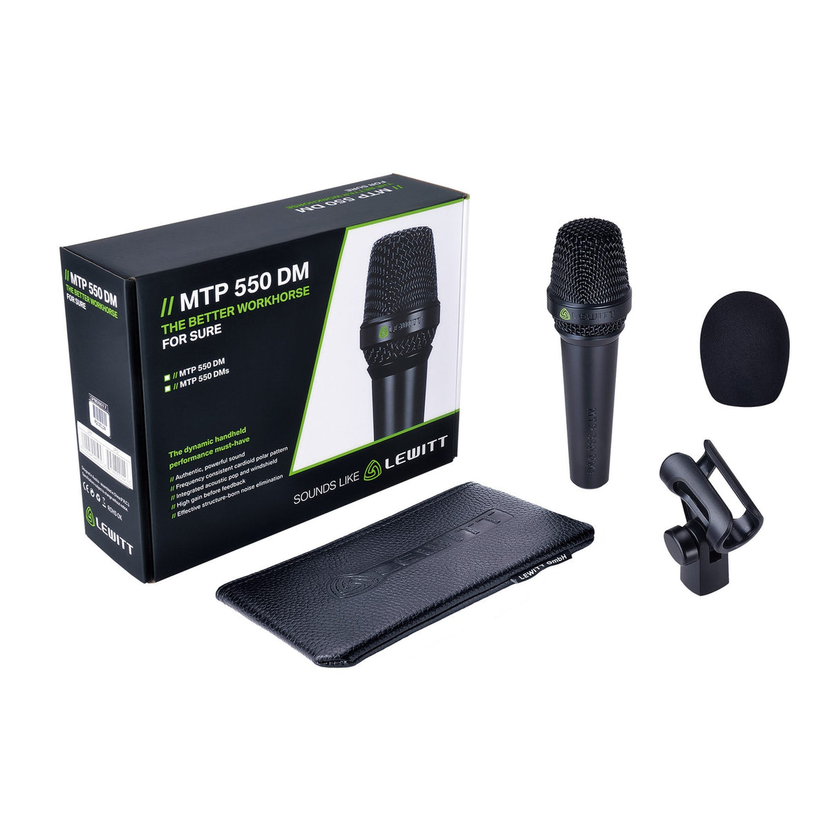 Lewitt MTP 550 DM Handheld Dynamic Cardioid Vocal Microphone without Switch