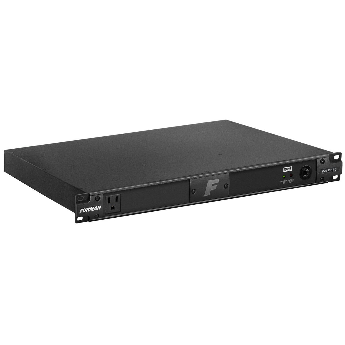 Furman P-8 PRO C | 20A Advanced Power Conditioner with SMP No Lights 9 Outlets 1RU 10 Feet Cord