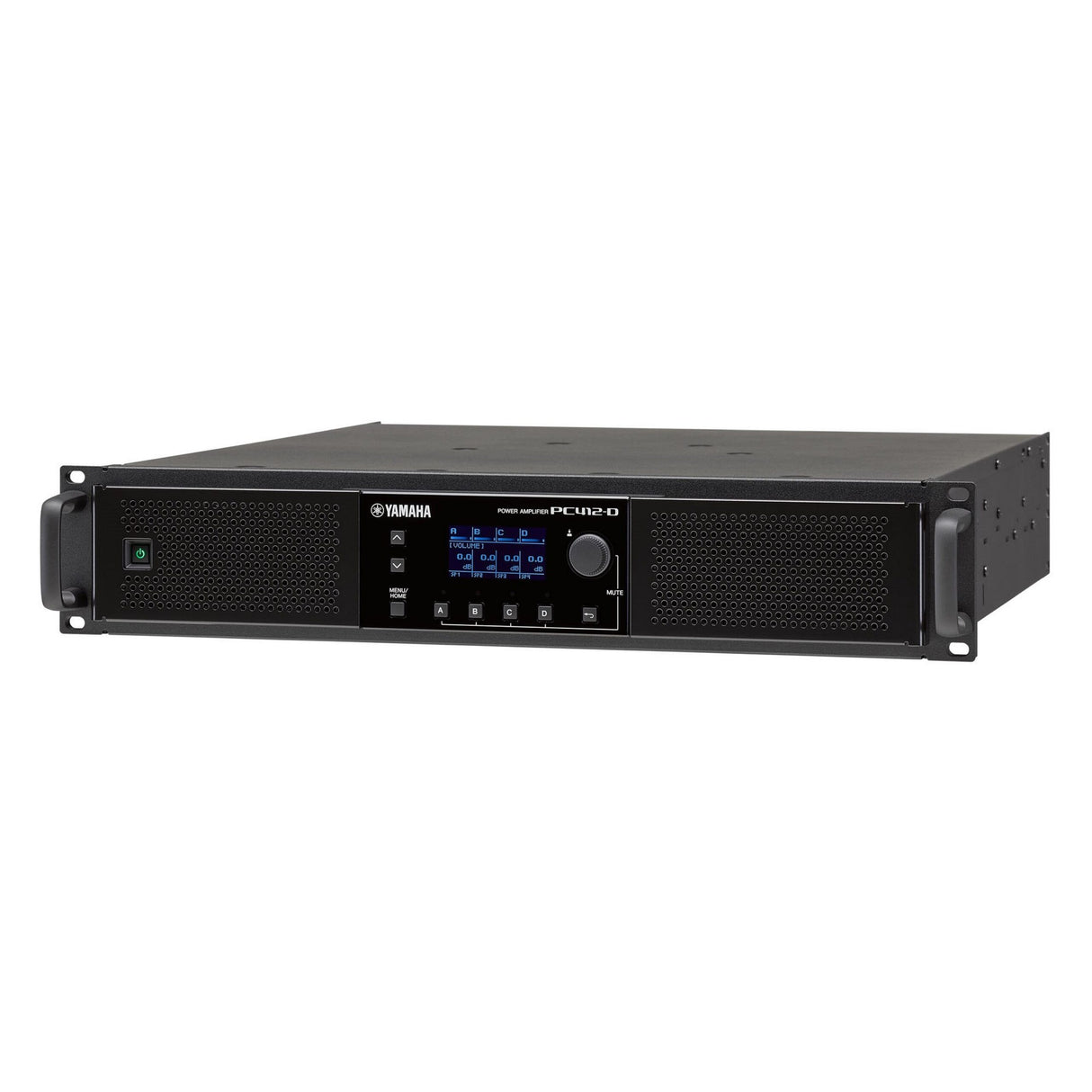 Yamaha PC412-D 4-Channel 1200 Watts Power Amplifier with XLR and Speakon Connectors