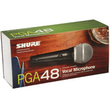 Shure PGA48-LC | Cardioid Dynamic Vocal Microphone Less Cable