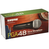 Shure PGA48-LC Cardioid Dynamic Vocal Microphone Less Cable