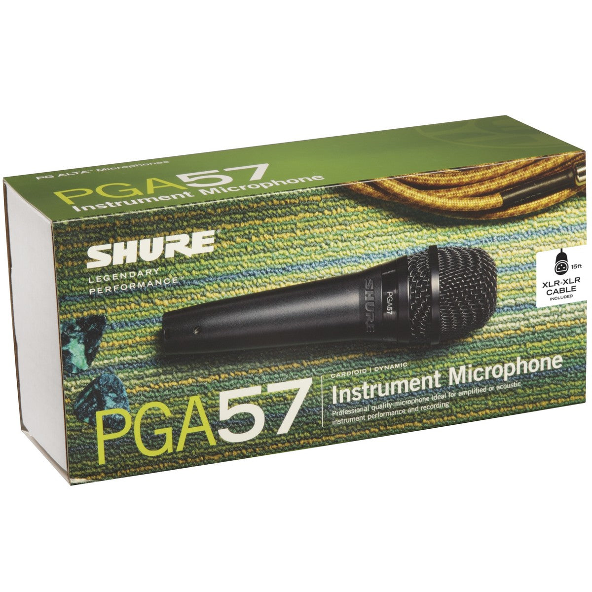 Shure PGA57-XLR Cardioid Dynamic Instrument Microphone XLR-XLR Cable