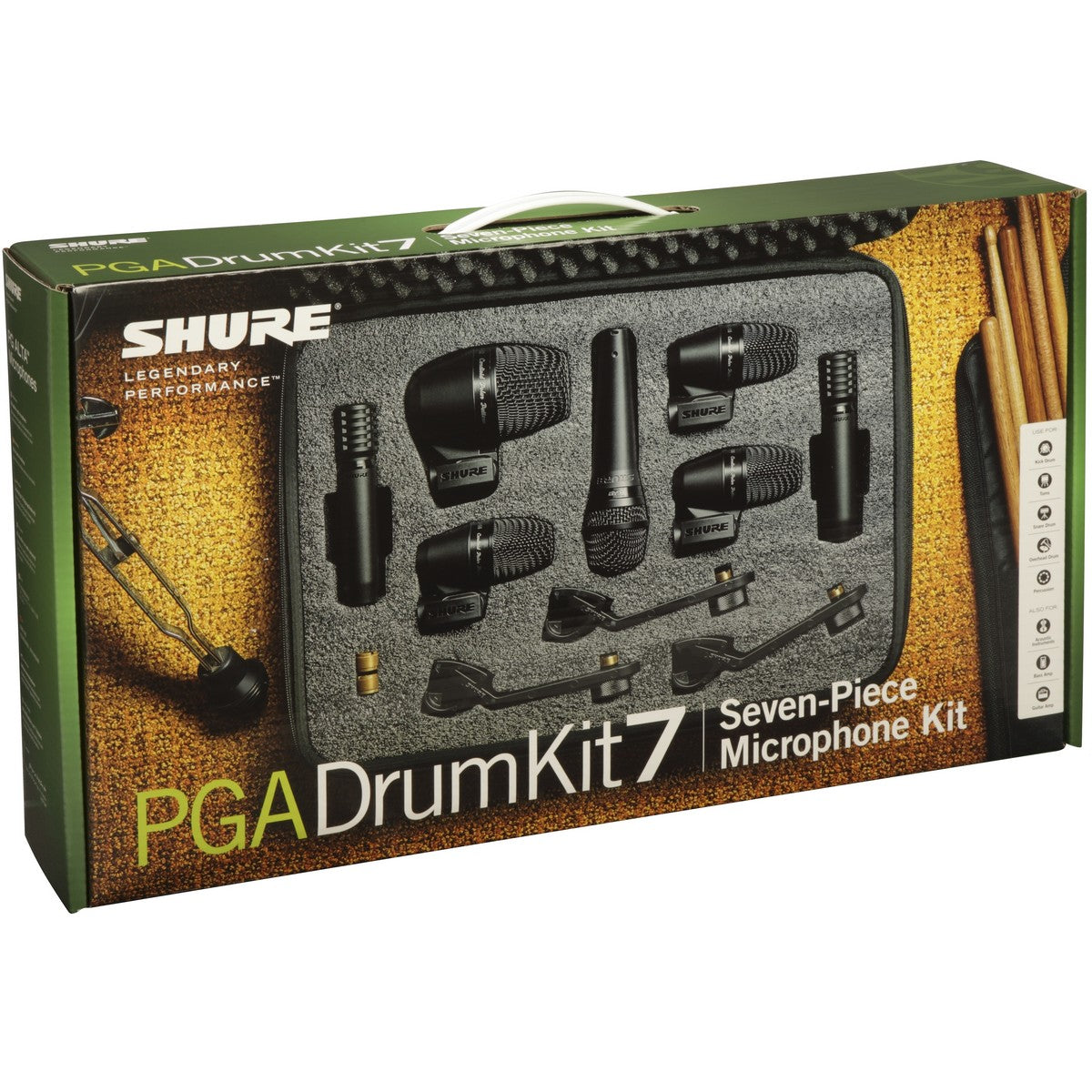 Shure PGADRUMKIT7 | 7 Piece Drum Microphone Kit