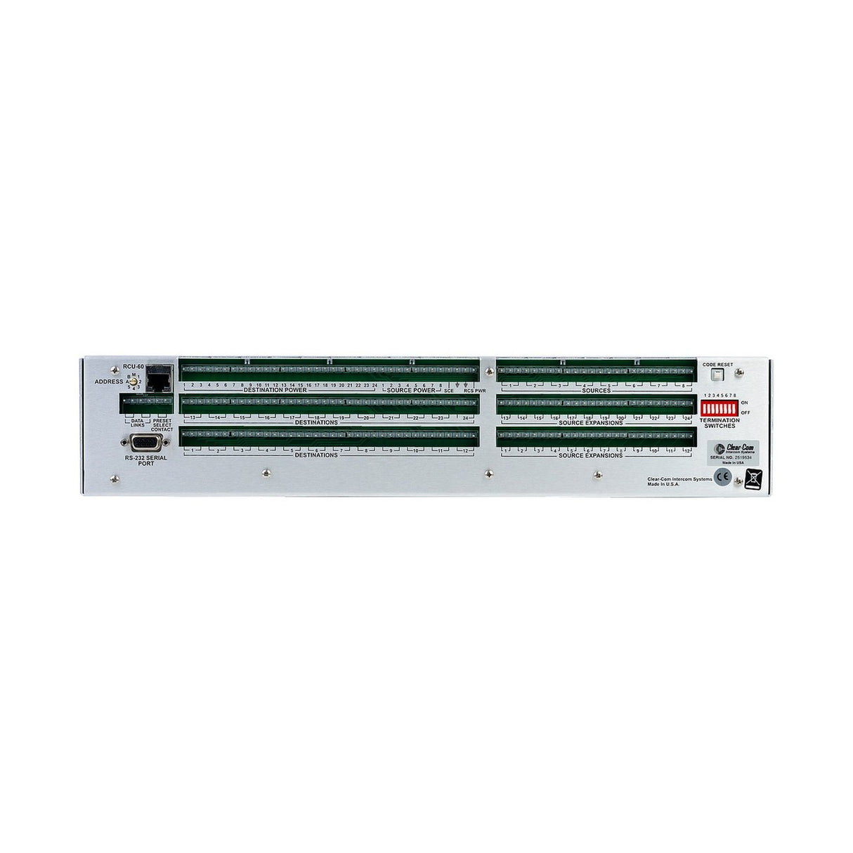 Clear-Com RCS-2700 | 8 x 24 Channel Programmable Main Station