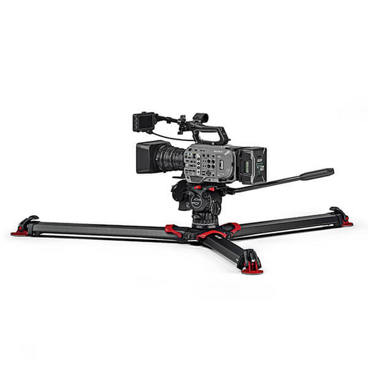 Sachtler S2072S-FTGS System aktiv10 flowtech100 GS Tripod with Spreader, Handle and Bag