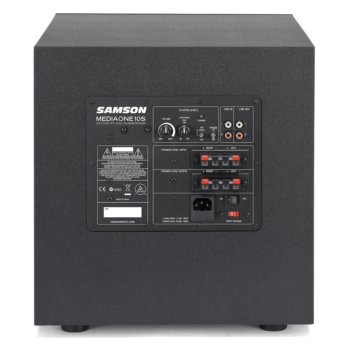 Samson Media One 10S 10 Inch Active Studio Subwoofer