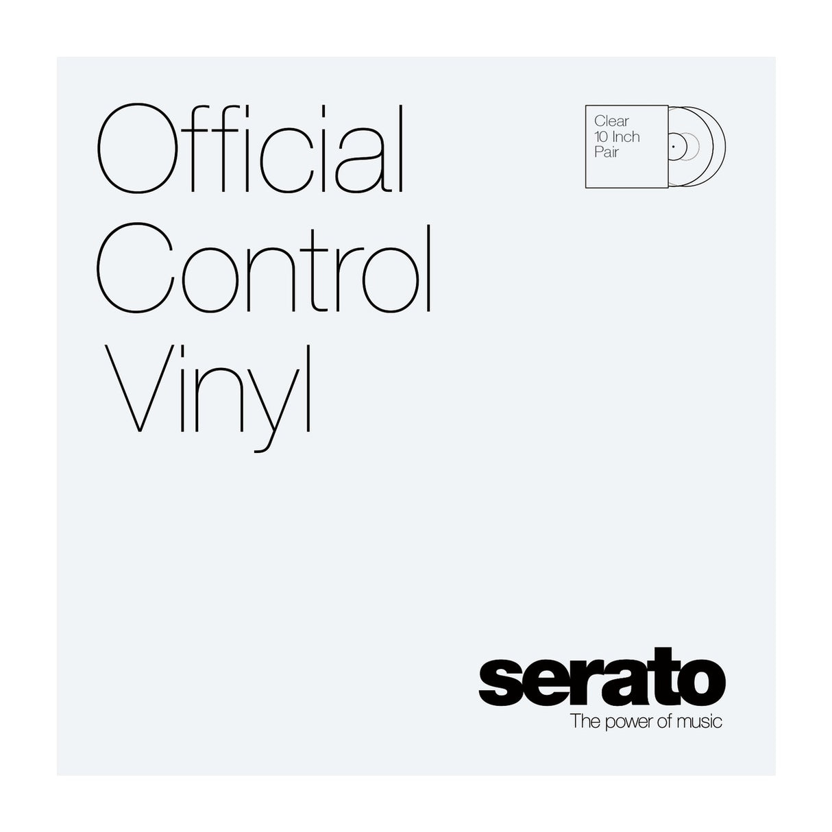 Serato 10-Inch Control Vinyl, Clear, Pair