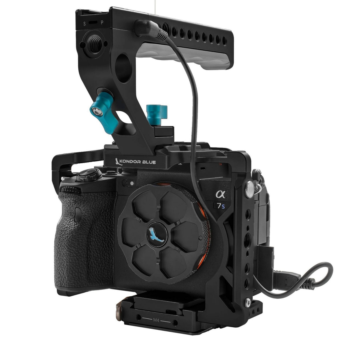 Kondor Blue Sony A7SIII Cage with Start-Stop Trigger Top Handle for A7 Series Cameras, Black