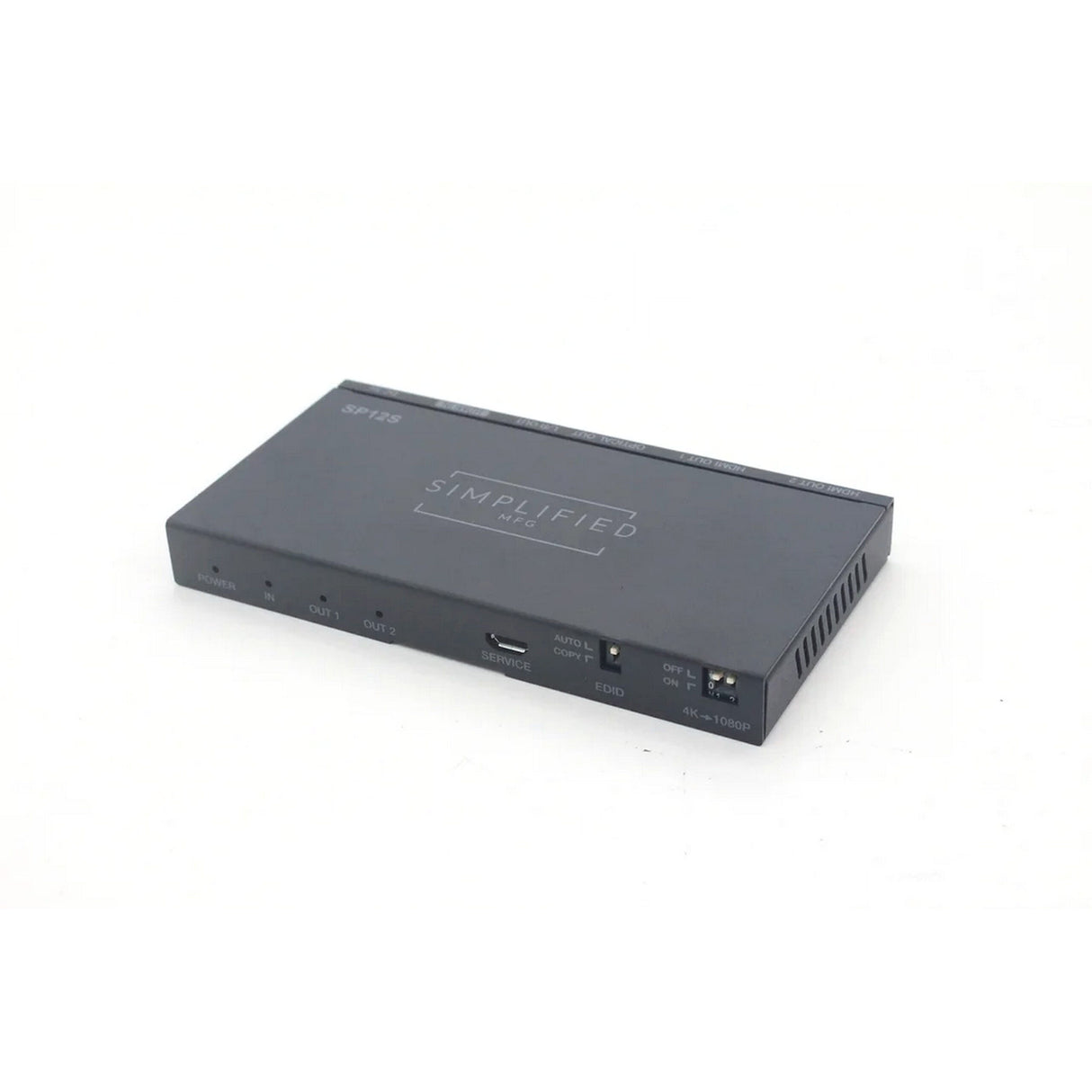 Simplified MFG SP12S HDMI 18Gbps 1 x 2 HDMI Splitter with Scaling