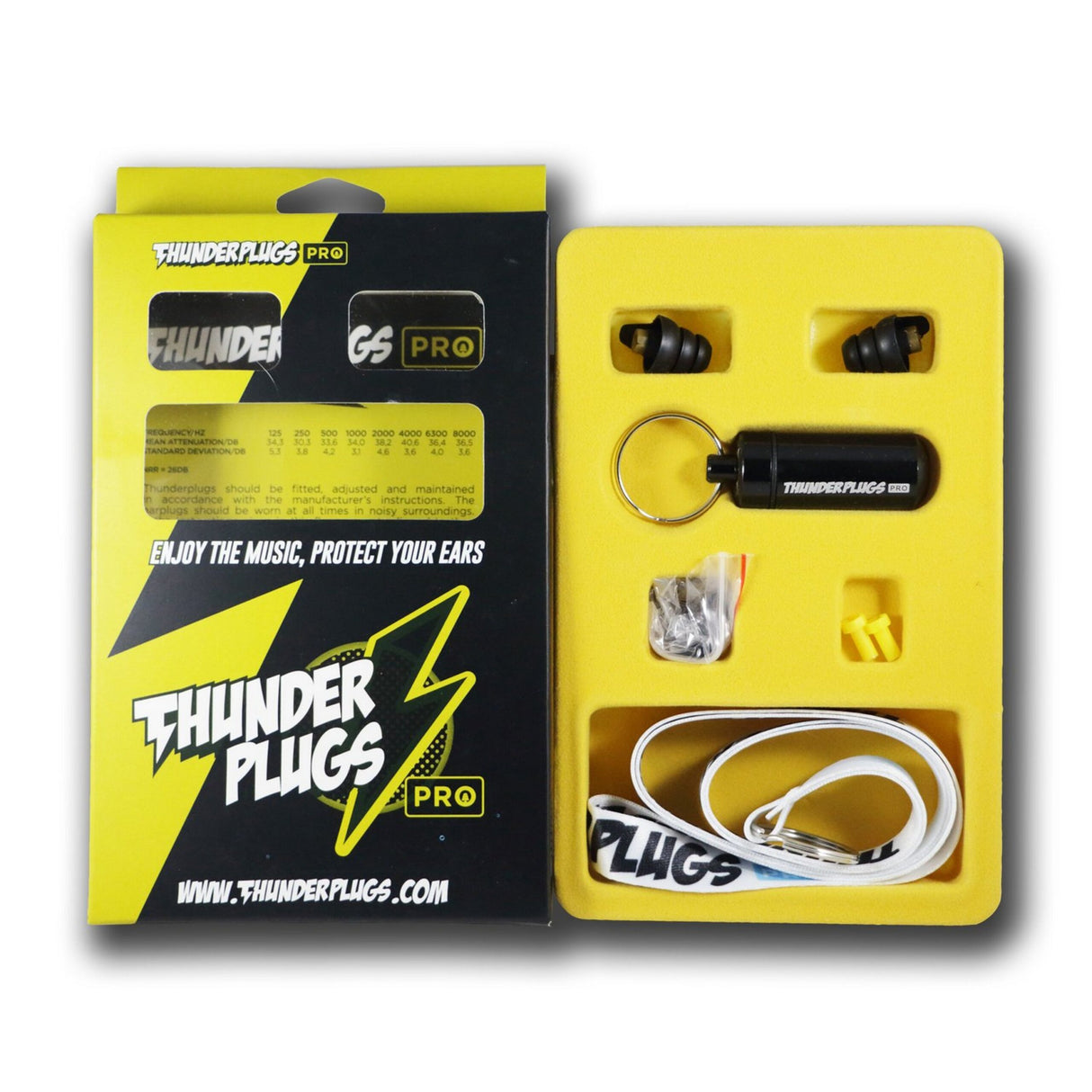Thunderplugs TP-P1 Pro Pack, 1-Pair with Switchable Filter and Case