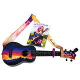 Flight Ukuleles TUS-EE Sunset Elise Ecklund Signature Travel Soprano Ukulele Bundle