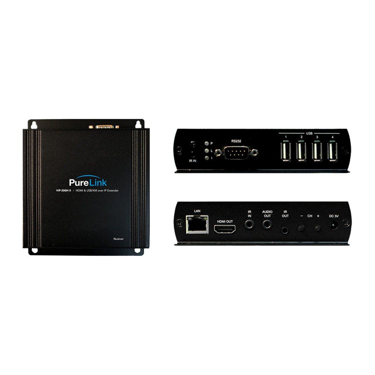 PureLink VIP-EXT-200-1 Full HD 1080P HDMI and USB/KM over IP Extension System