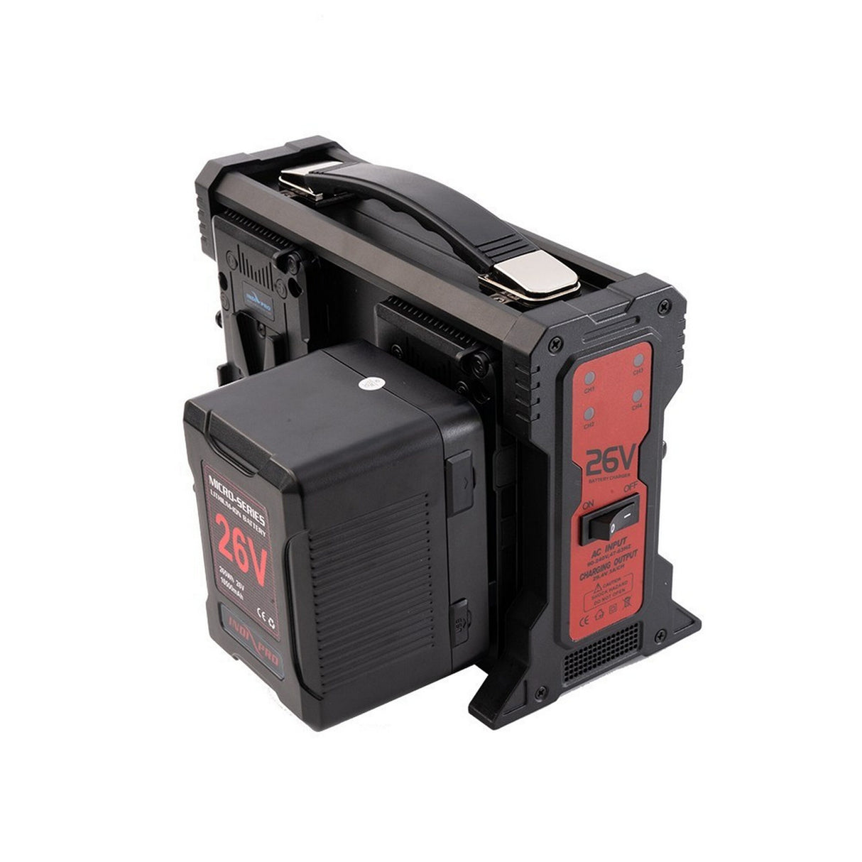 IndiPRO VMQ26V Quad 26V V-Mount Lithium-Ion Battery Charger