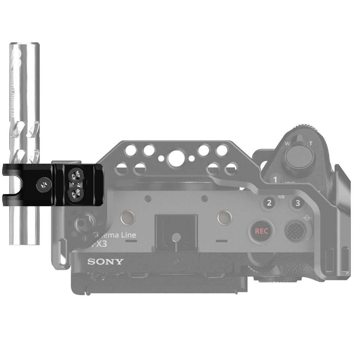 8Sinn 15mm Single Rod Clamp with Cold Shoe Mount fro Sony FX3/FX30