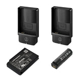 Audio-Technica ATW-D50-DRX-BLH 2-Person Wireless Cardioid Handheld/Lavalier Combo System, DF2 470-608 MHz
