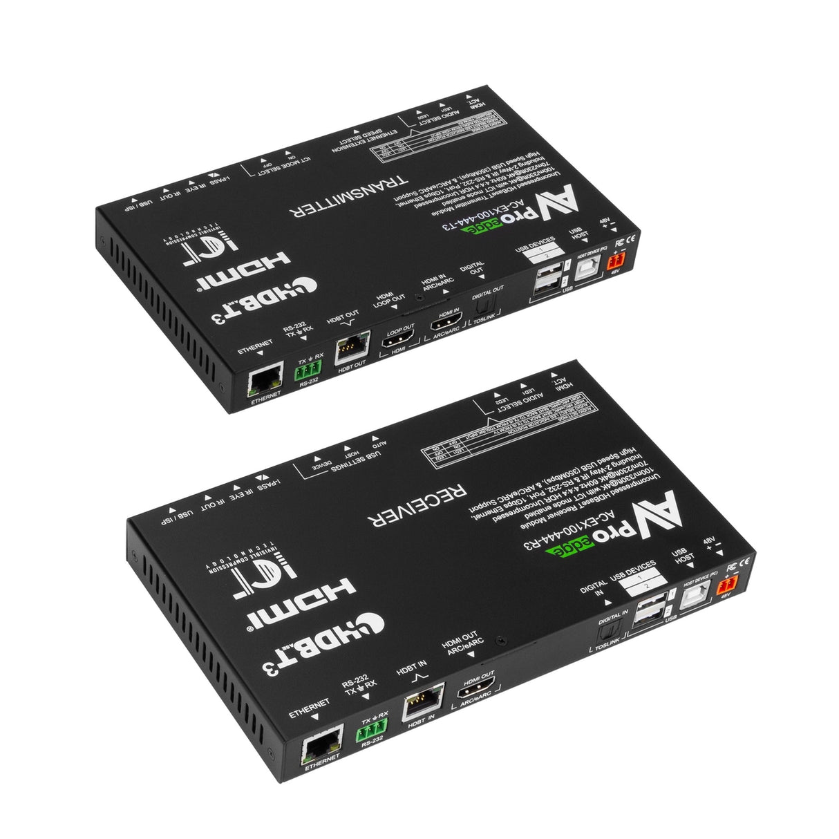 AVPro Edge AC-EX100-444-KIT 100M 18Gbps HDBaseT Extender Kit