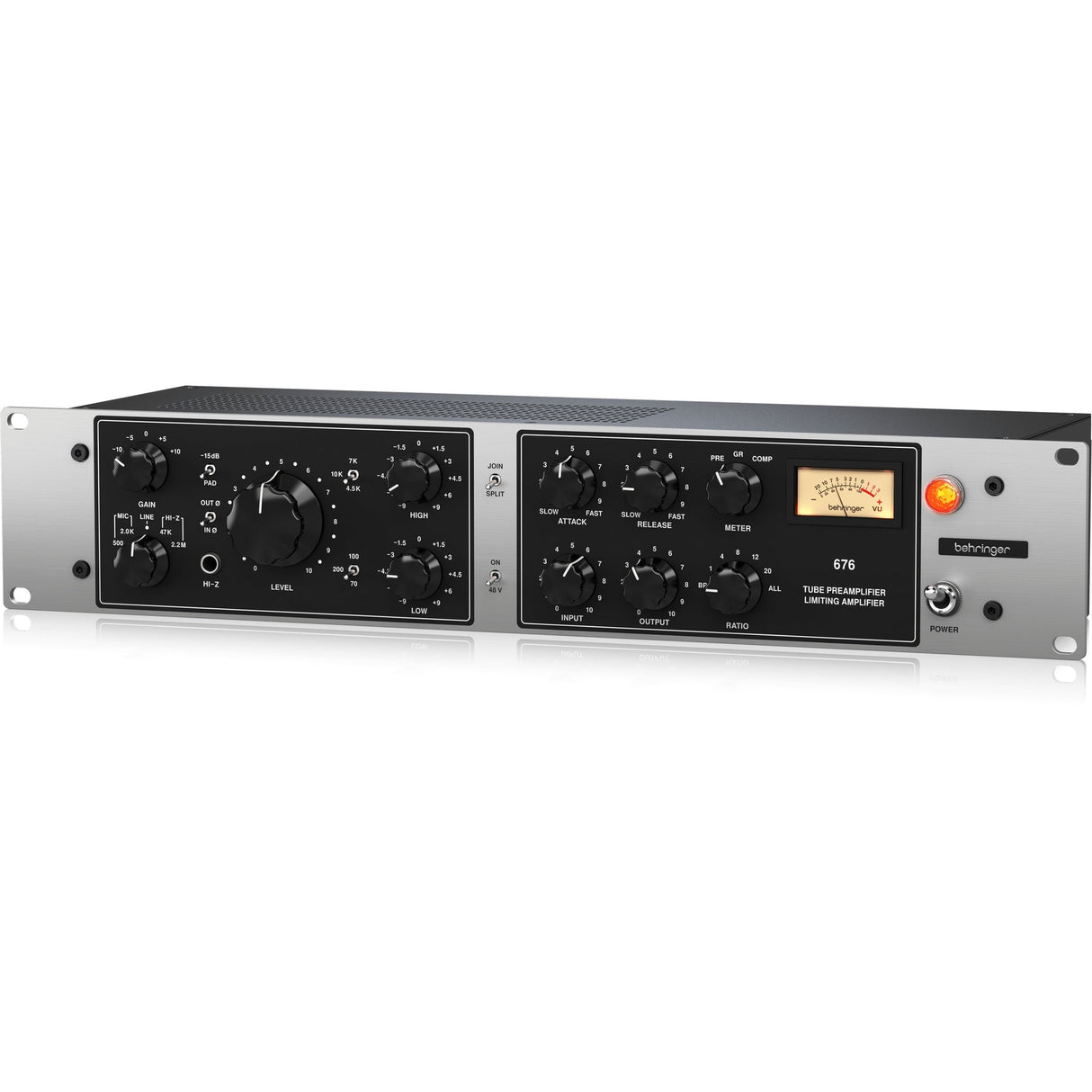 Behringer 676 Tube Microphone Preamplifier FET Compressor Rack Processor