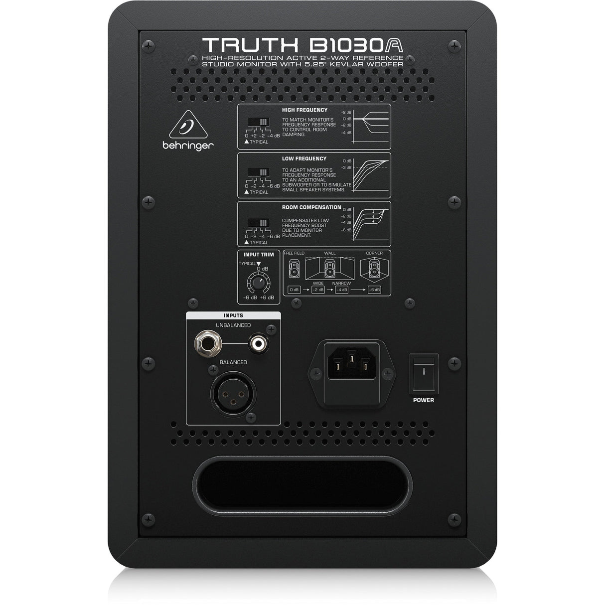 Behringer B1031A Active 2-Way Reference Studio Monitor with 8" Kevlar Woofer