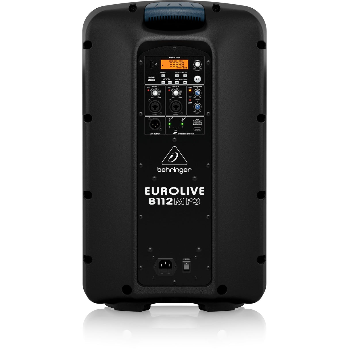 Behringer B112MP3 12" Active 2-Way PA Speaker System with MP3 Player and Integrated Mixer