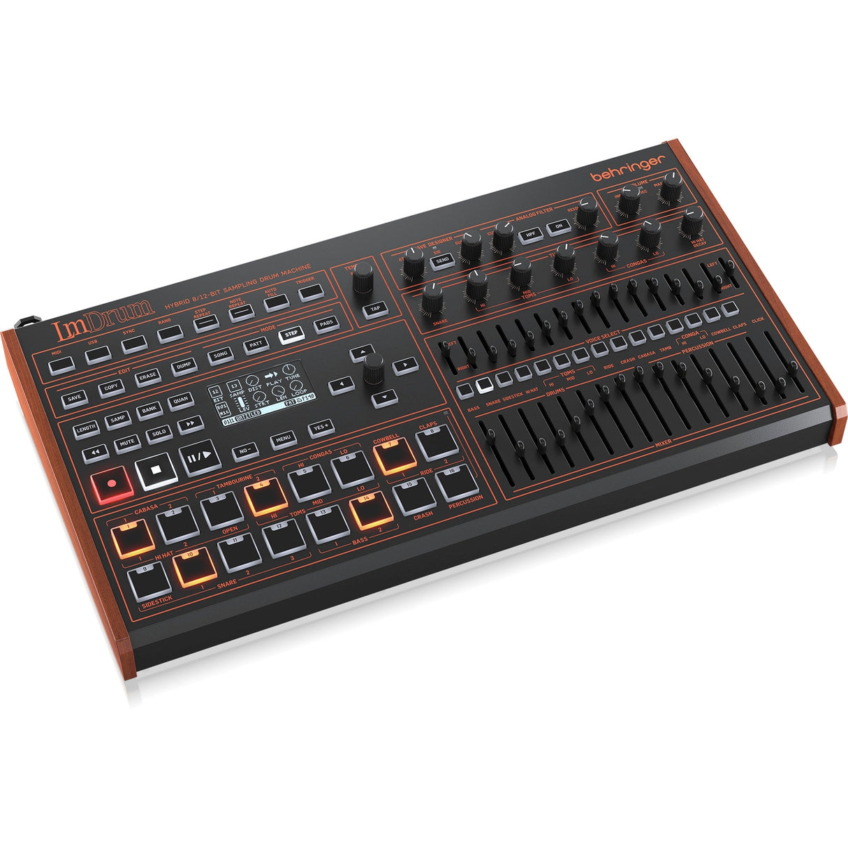 Behringer LM DRUM Hybrid Sampling Drum Machine with 64-Step Sequencer and Analog Filter