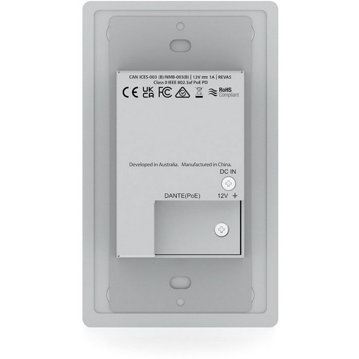 Blustream DA11ABL-WP Dante 2+2 Bluetooth Wall Plate, Single Gang