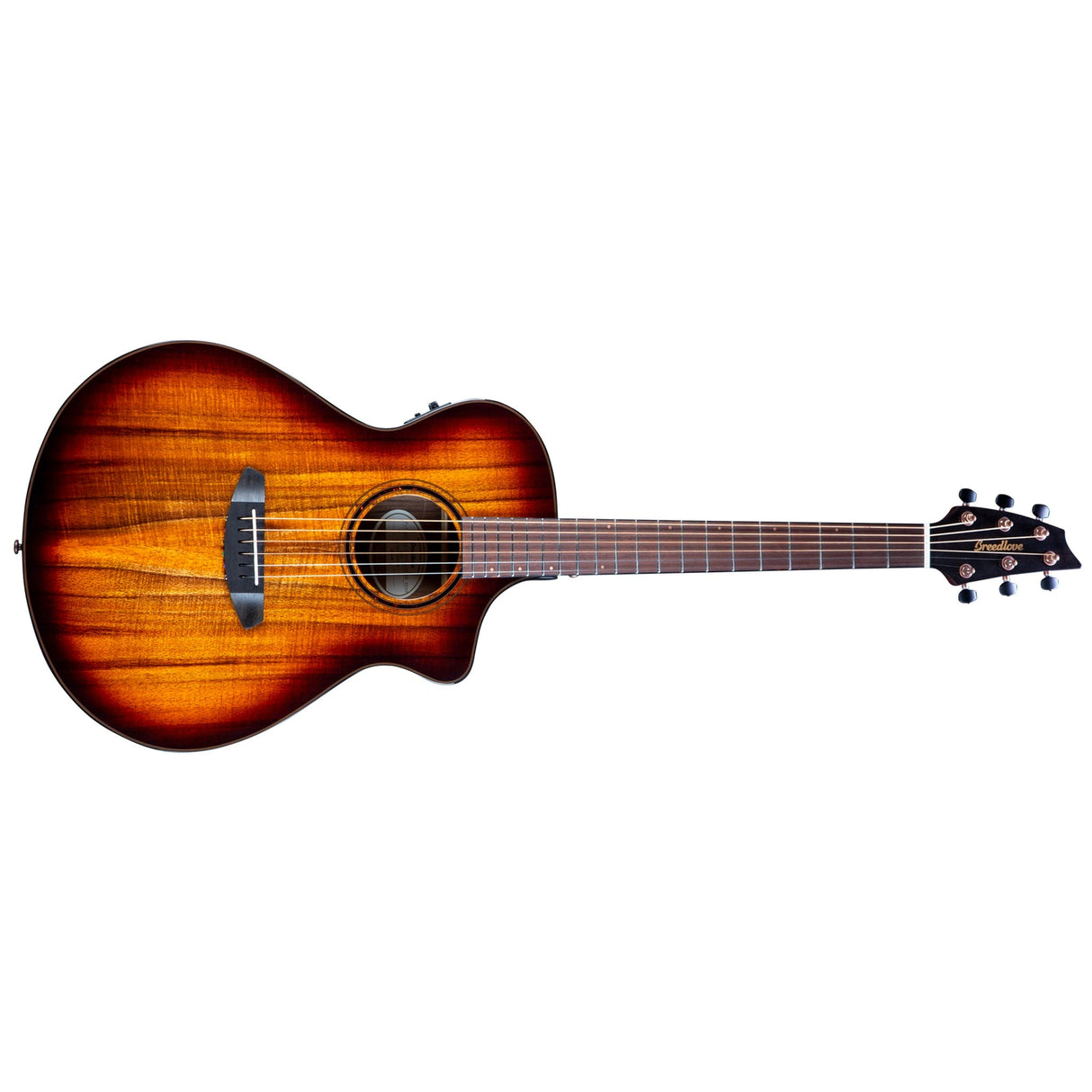 Breedlove Pursuit Exotic S Concert CE Acoustic-Electric Guitar, Edgeburst Finish
