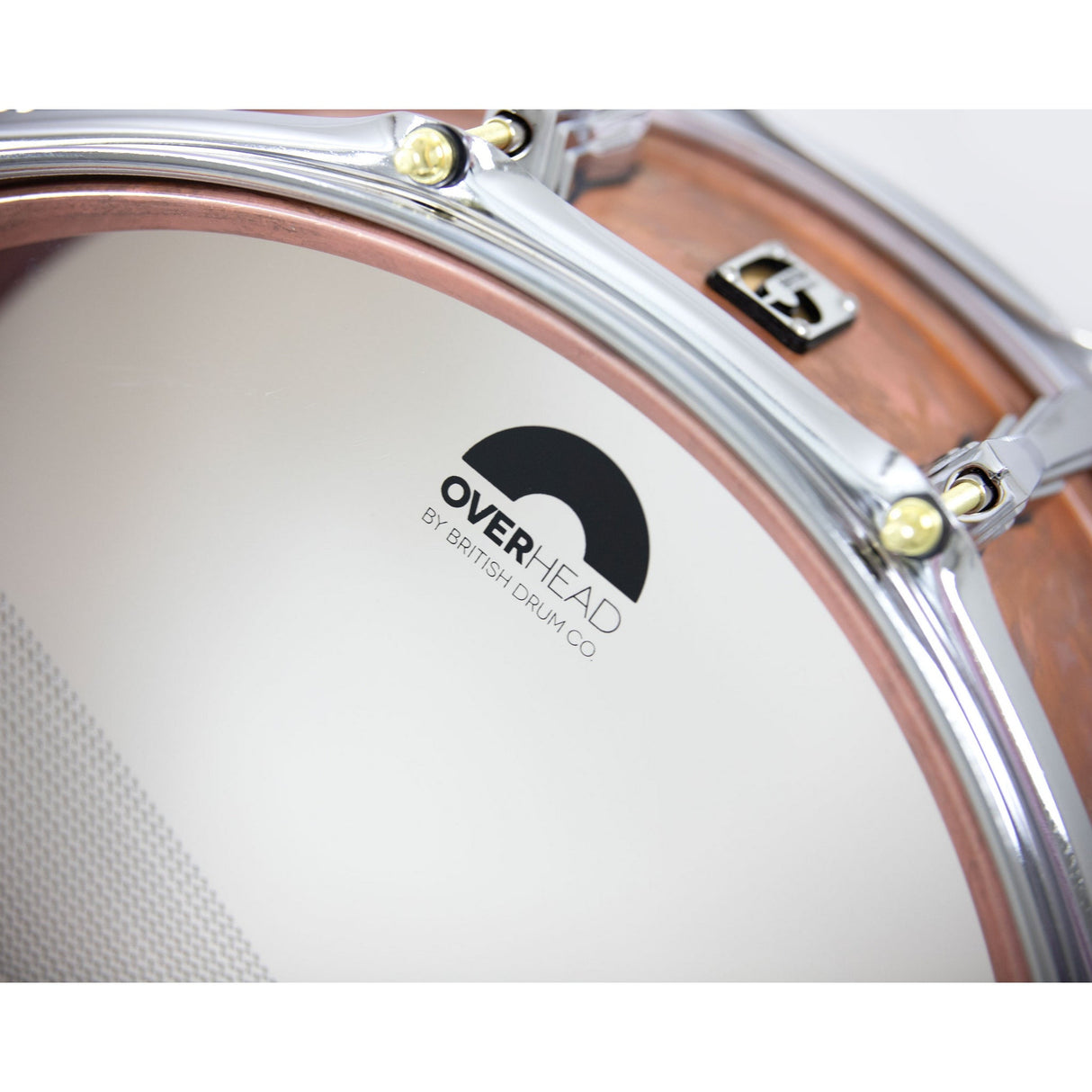 British Drum Co FB-14-60-SN Firebird Series 14x6-Inch Snare Drum, Copper Over Brass Finish
