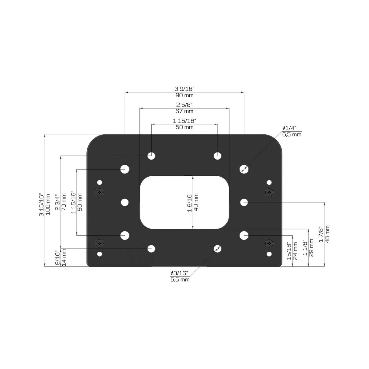 BZBGEAR BG-UWM-B Universal PTZ Camera Wall Mount, Black