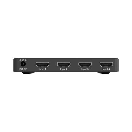 BZBGEAR BZB-SW-41A 4-Port 4K 18Gbps 60Hz HDMI 2.0 Switcher with IR Remote Control