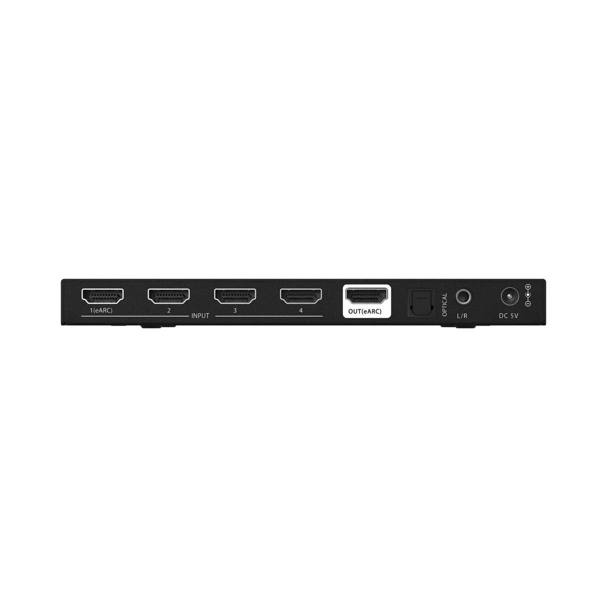 BZBGEAR 4x1 8K UHD HDMI 2.1 Switcher with Audio De-Embedder