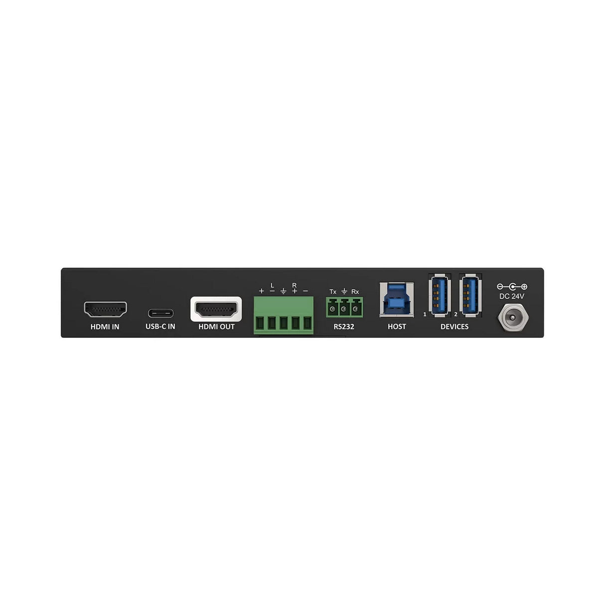 BZBGEAR 4K 2x1 18G 60Hz 4:4:4 Presentation 2-Port KVM Switcher with HDMI and USB-C Inputs