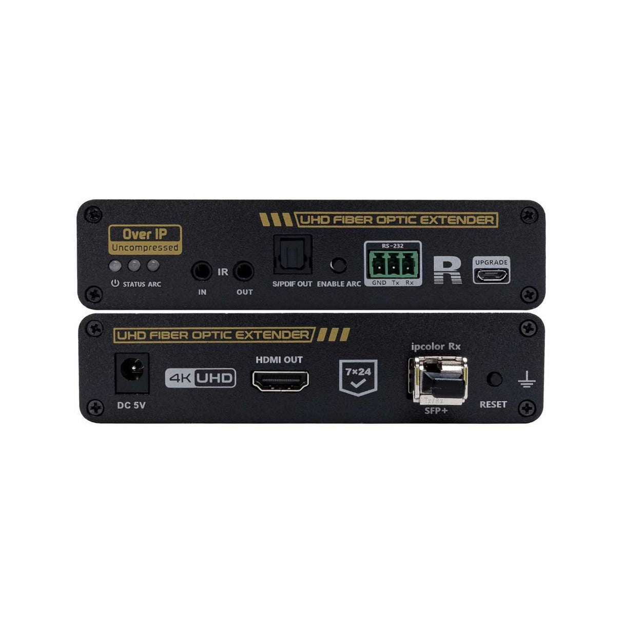 Camplex 4K/2K HDMI 2.0 Over Fiber Extender Set with 10G Ethernet and RS-232